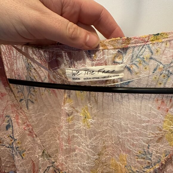 Free People Medium angelina top in light combo We The Free - Picture 5 of 5